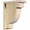 Ekena Millwork Alpine Rough Sawn Corbel w/Backplate, Douglas Fir, 6"W x 12"D x 16"H COR06X12X16ALP01RDF - alternate 1